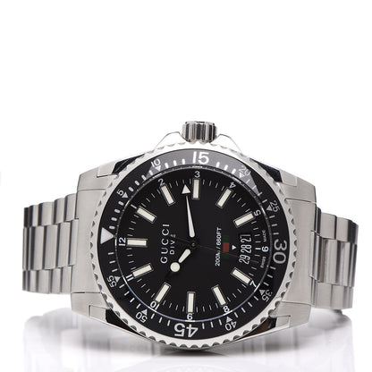 Gucci Stainless Steel 40mm Dive Quartz Watch Black 3 of 8