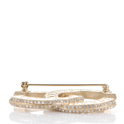 Chanel Baguette Crystal CC Brooch Gold 3 of 5