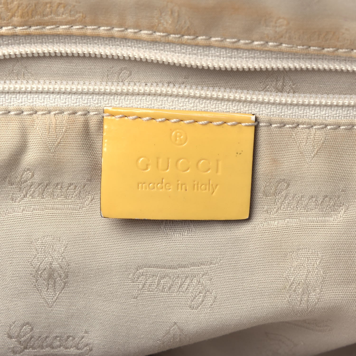 Gucci Monogram Web Large Jolie Tote Yellow 6 of 9