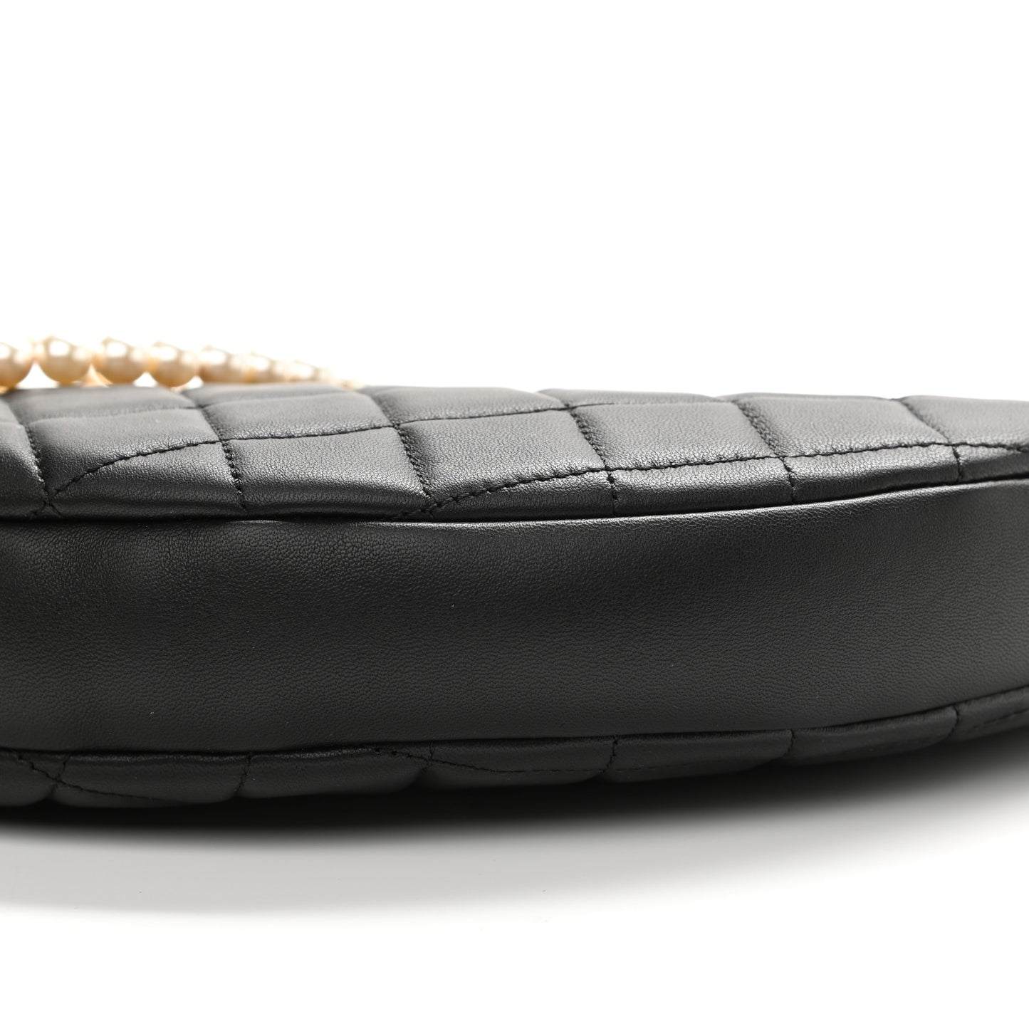 Lambskin Quilted All About Chains Hobo Black