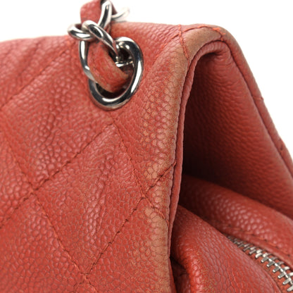 Chanel Caviar Quilted Medium Casual Journey Flap Red 16 of 21