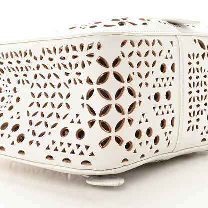 Alaia Lux Calfskin Vienne Rose-Marie 19 Bag White 9 of 10