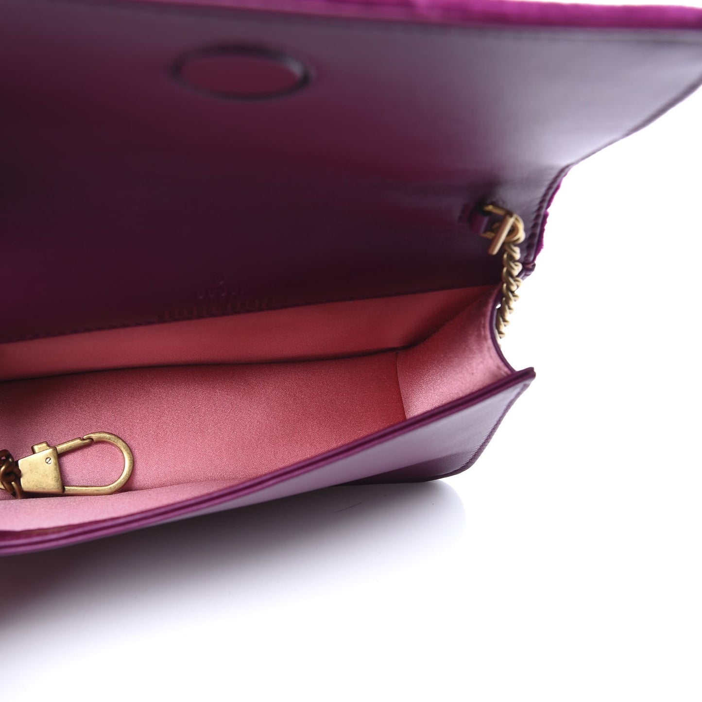 Velvet Matelasse GG Marmont Mini Bag Fuchsia Violet Cyclamen