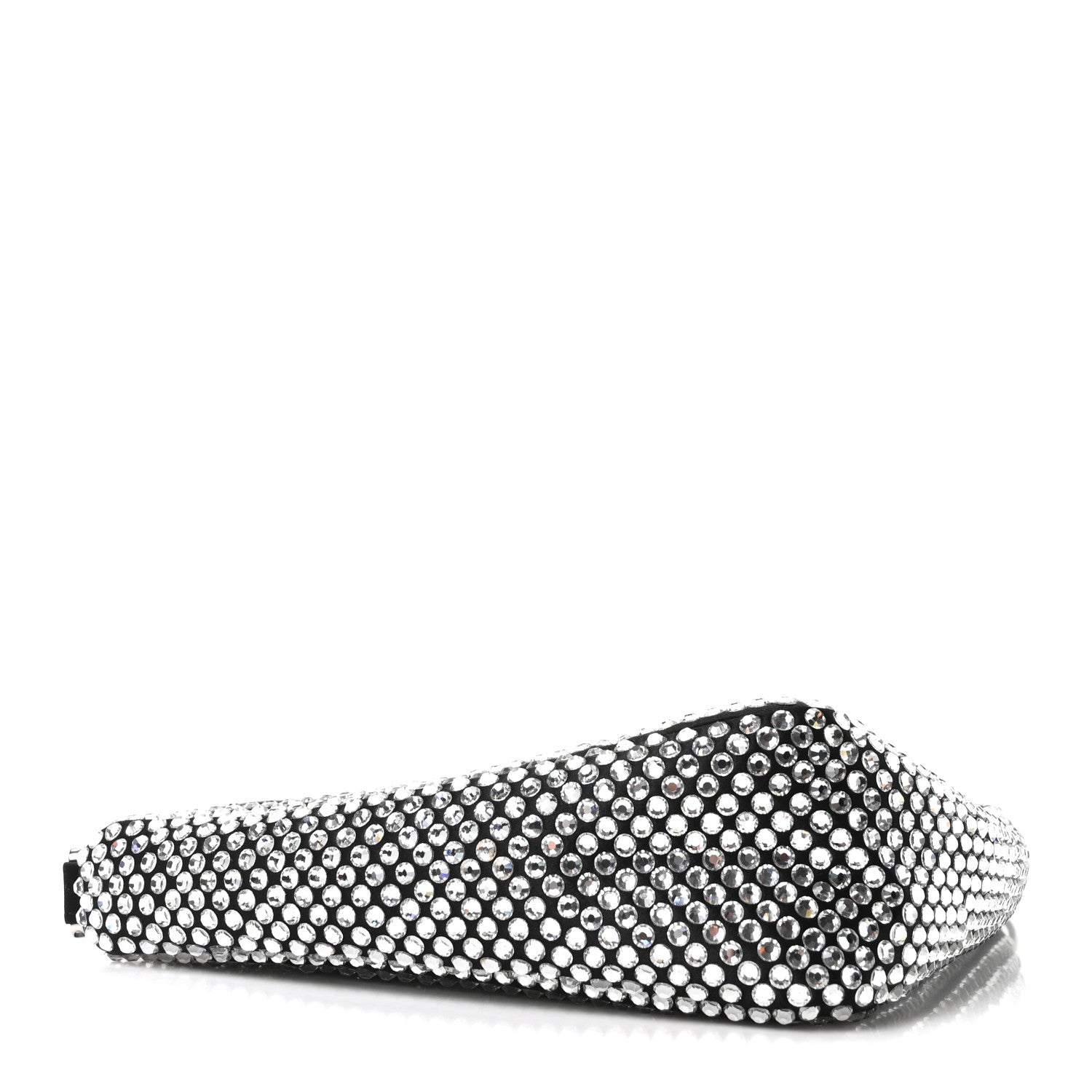 Prada Satin Crystal Triangle Pouch Cristal 4 of 11