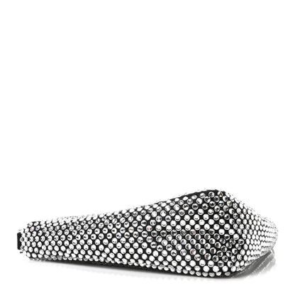 Prada Satin Crystal Triangle Pouch Cristal 4 of 11