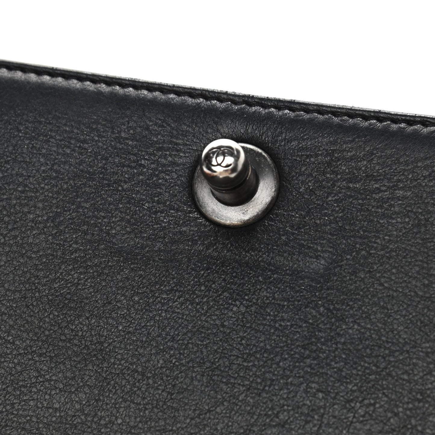 Calfskin Quilted Medium Boy Flap Black