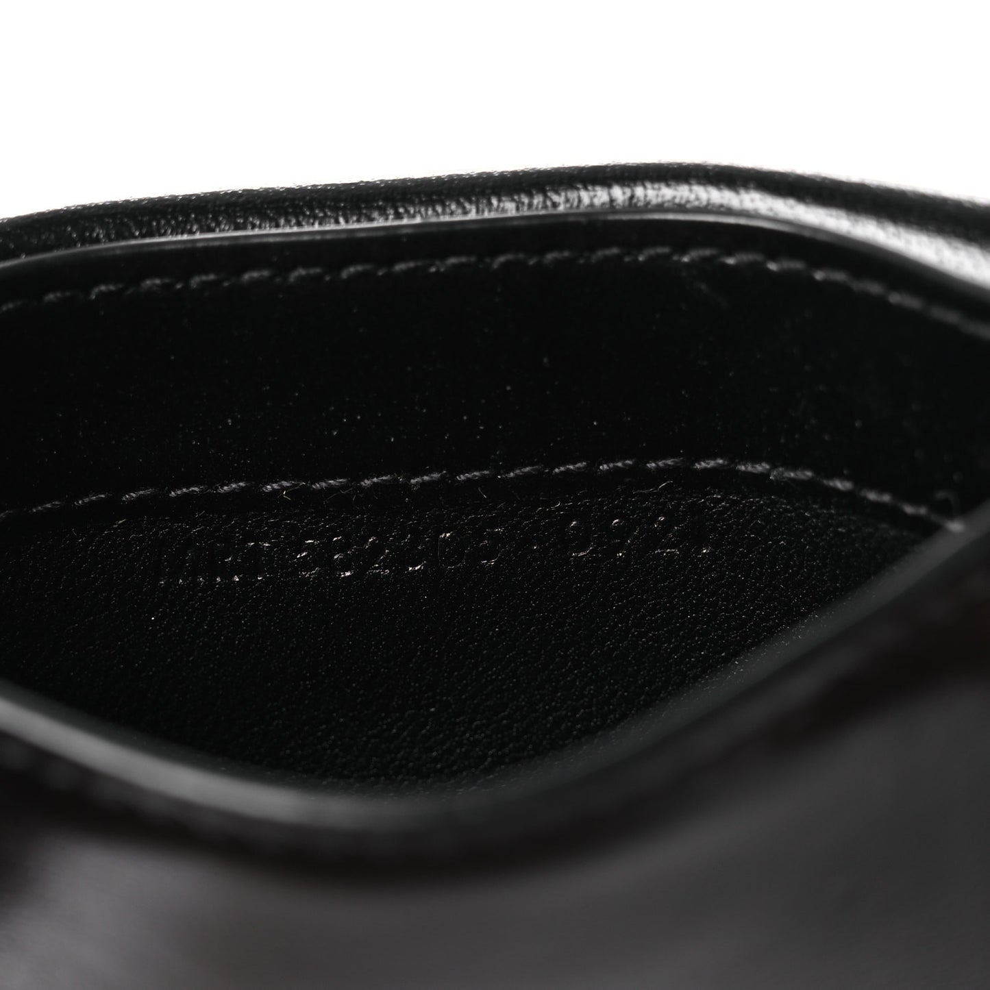 Calfskin Uptown Monogram Card Case Black Crema