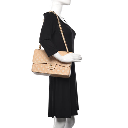 Chanel Caviar Quilted Jumbo Double Flap Beige Clair 2 of 10