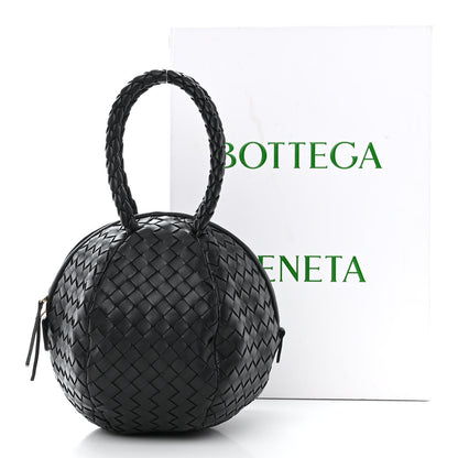 Bottega Veneta Nappa Intrecciato Mava Top Handle Bag Black 11 of 11