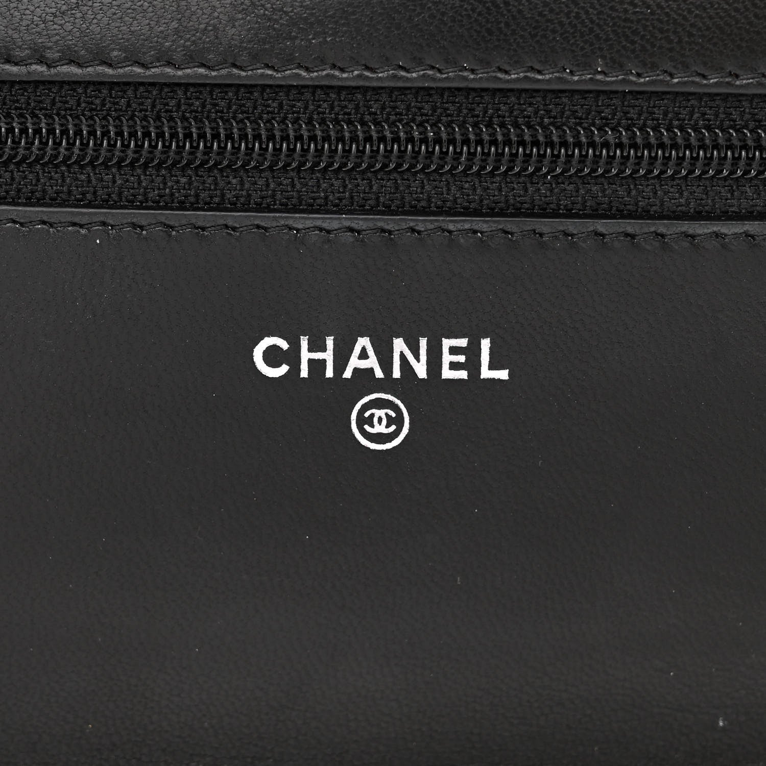 Chanel Lambskin Quilted Wallet On Chain WOC Black 6 of 16