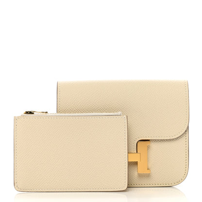 Hermes Epsom Constance Slim Wallet Craie 1 of 7