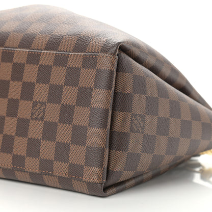 Louis Vuitton Damier Ebene Odeon Tote MM Black 8 of 9