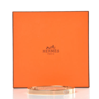 Hermes 18K Rose Gold Diamond PM H D'Ancre Bracelet SH 5 of 5