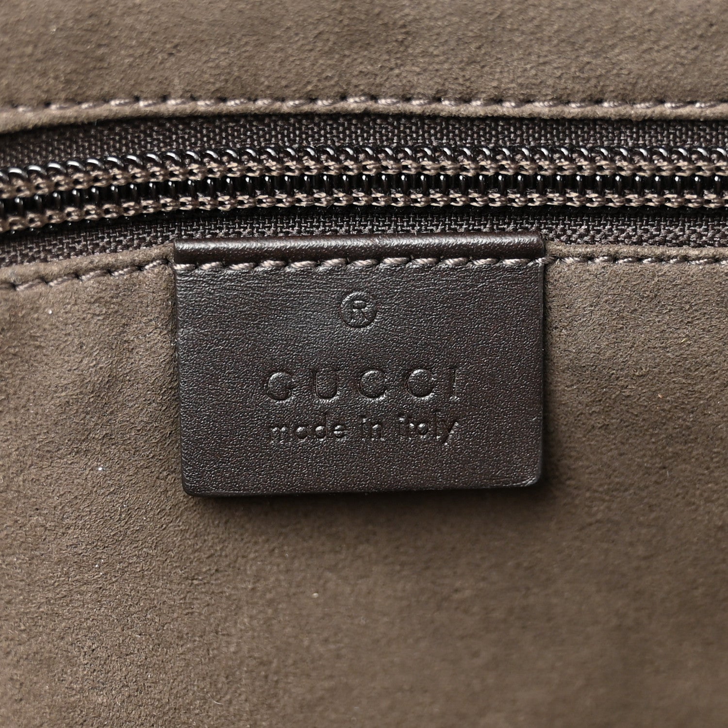 Gucci GG Supreme Monogram Medium Zippered Tote Dark Brown 6 of 13