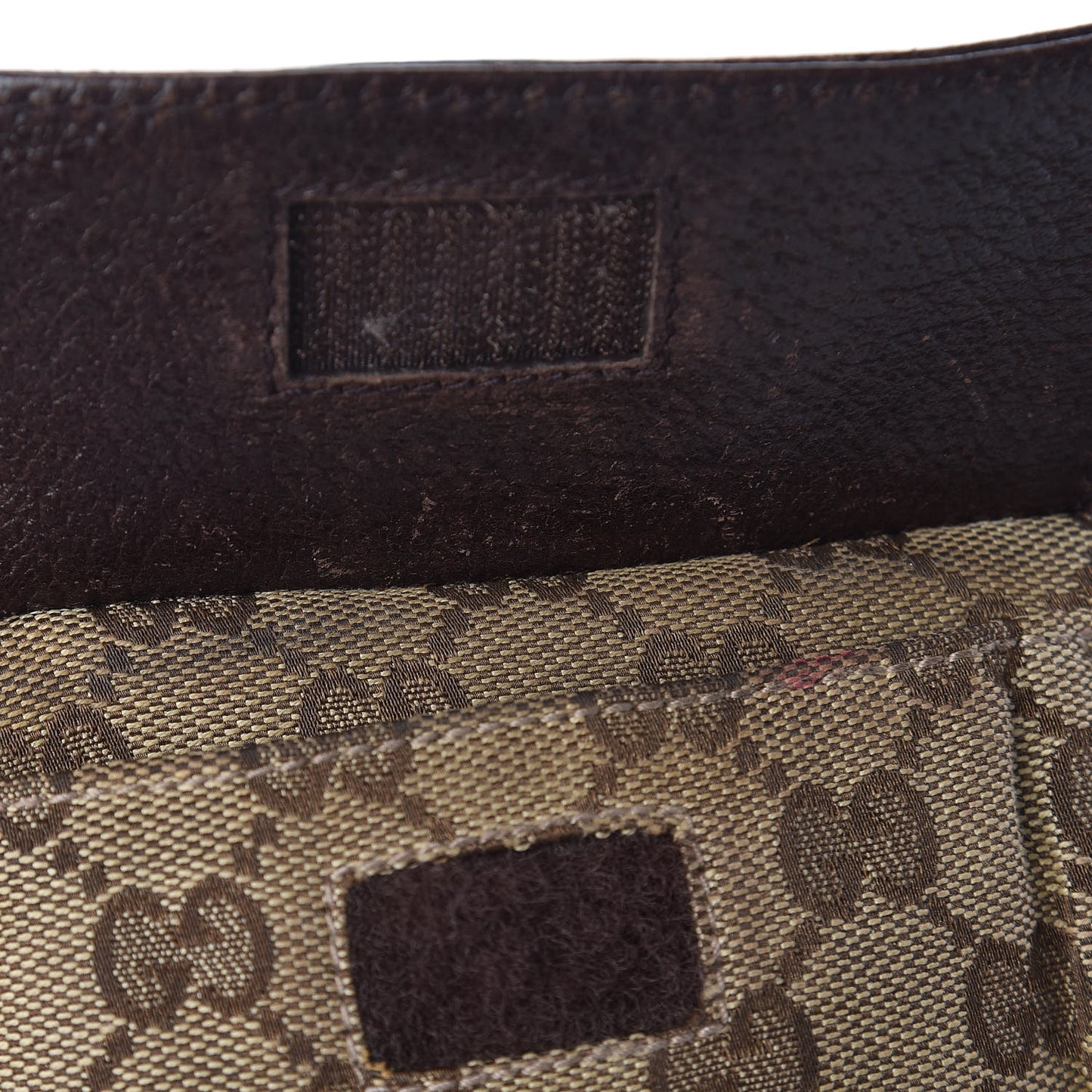 Monogram Web Belt Bag Dark Brown