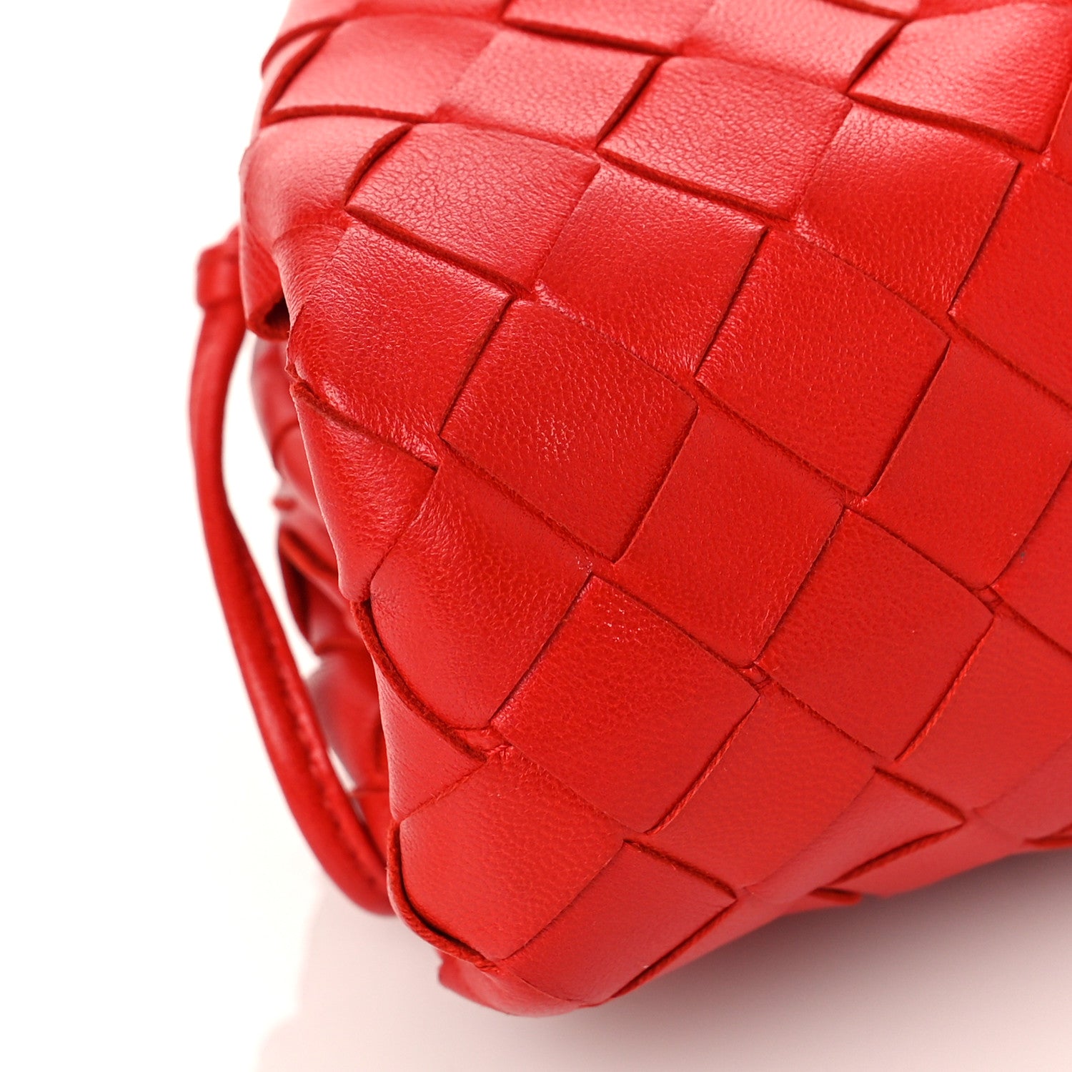 Bottega Veneta Nappa Intrecciato The Mini Pouch Bright Red 7 of 11