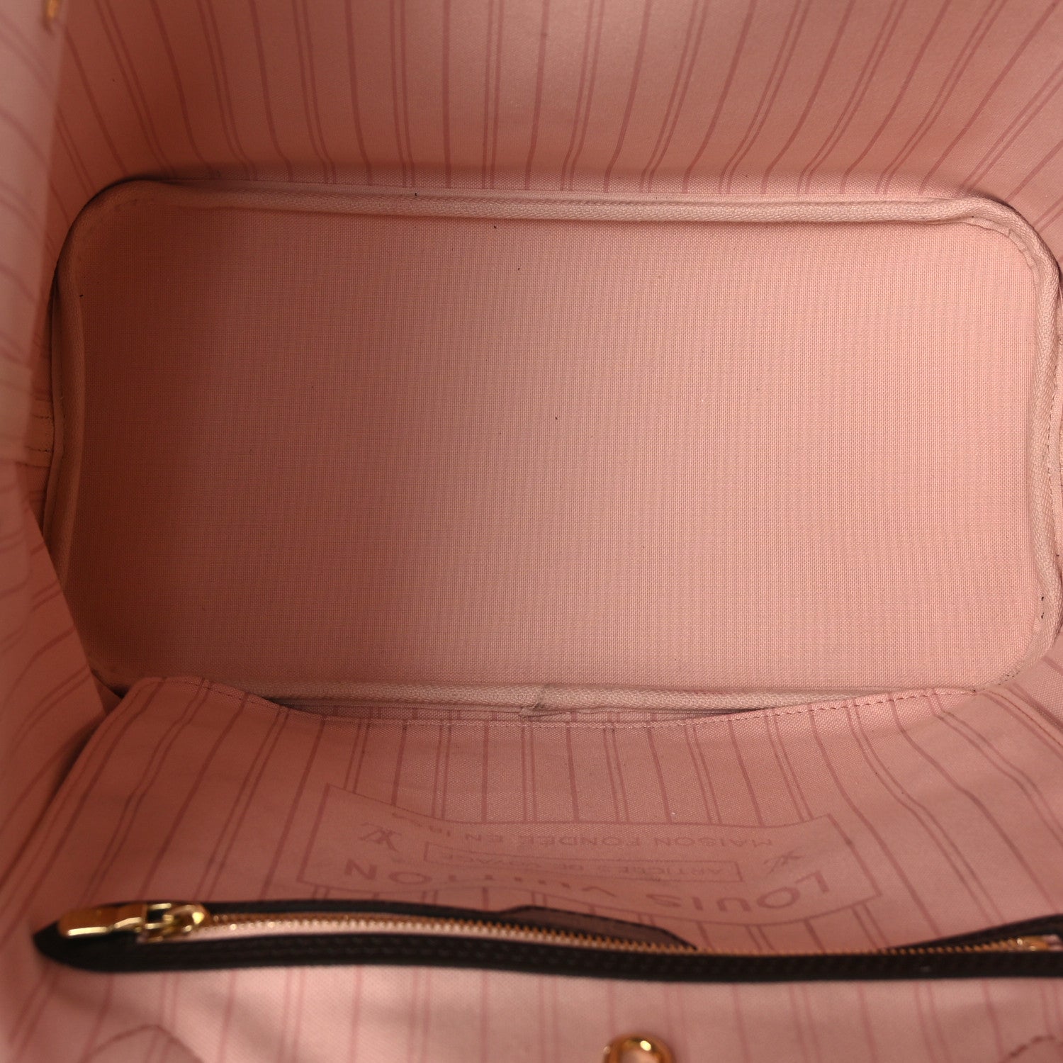 Louis Vuitton Damier Ebene Braided Neverfull MM Pink 6 of 10