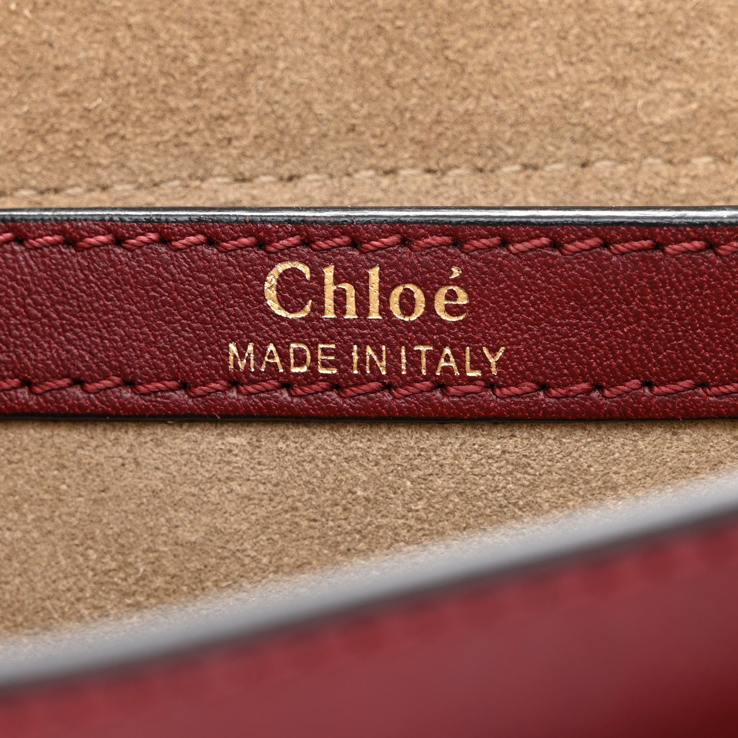 Chloe Calfskin Braided Small Hudson Shoulder Bag Sienna Red 6 of 10