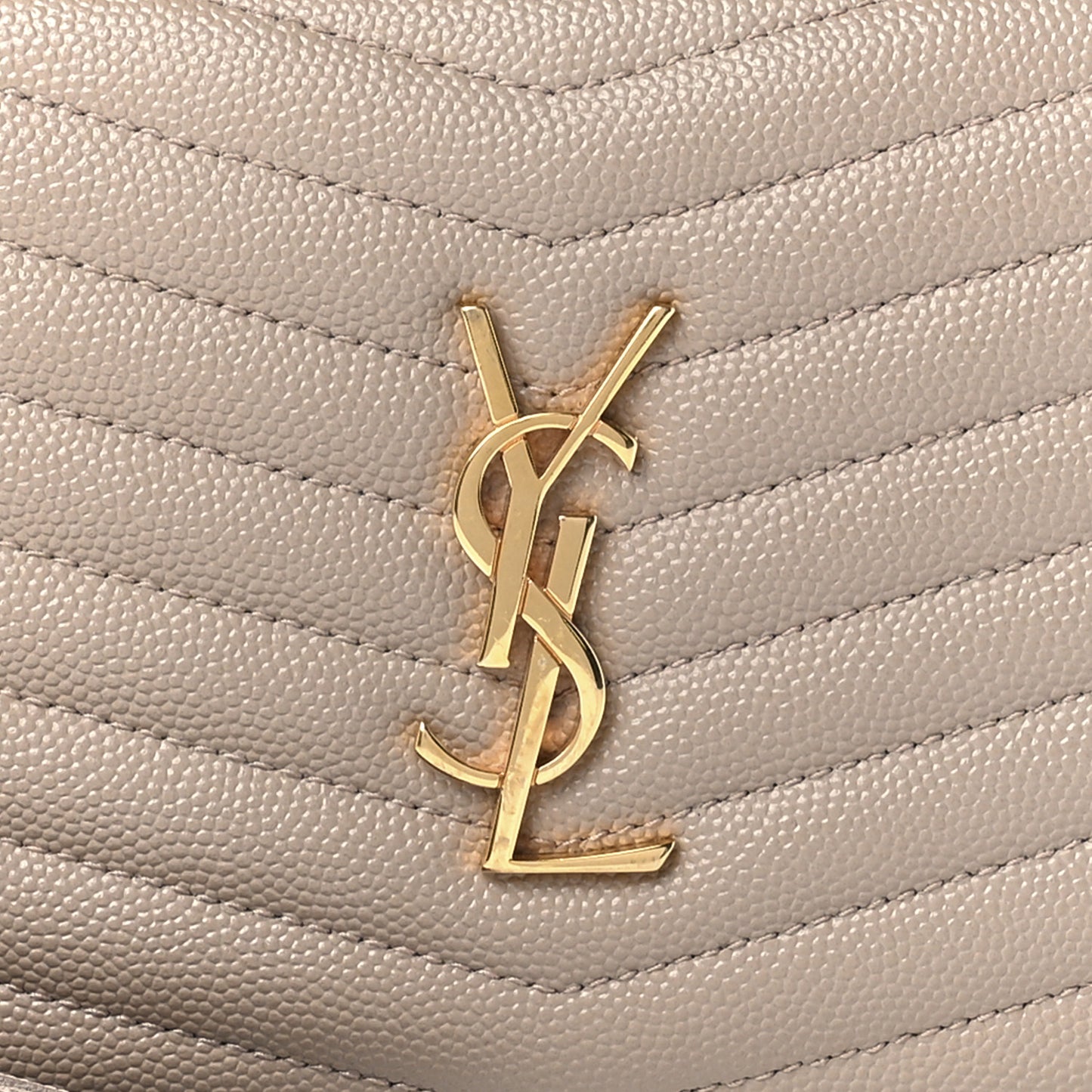 Grain De Poudre Matelasse Monogram Mini Lou Camera Bag Dark Beige
