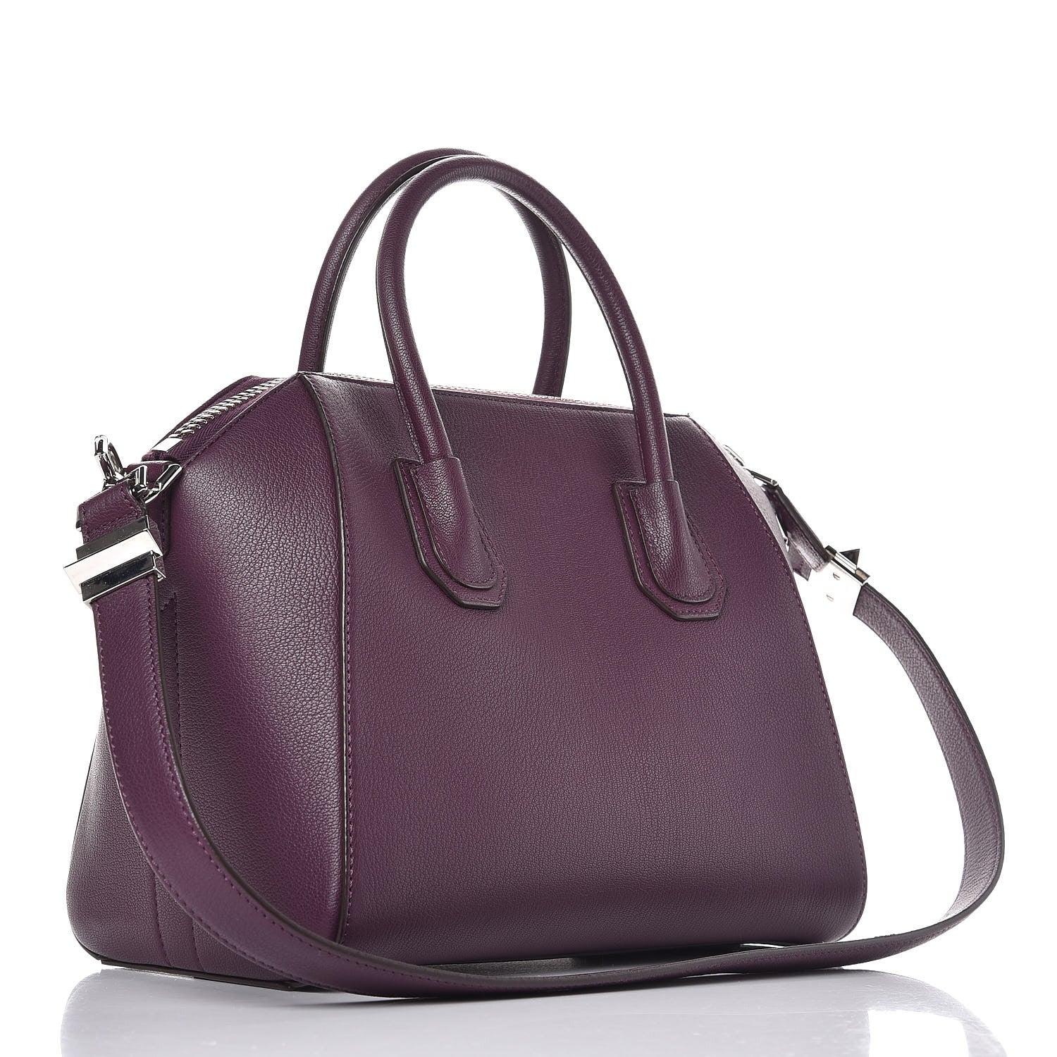 Givenchy Sugar Goatskin Small Antigona Dark Purple 14 of 22