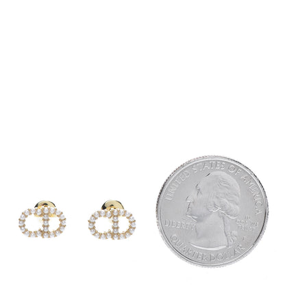 Christian Dior Pearl Clair D Lune Earrings Gold 2 of 4