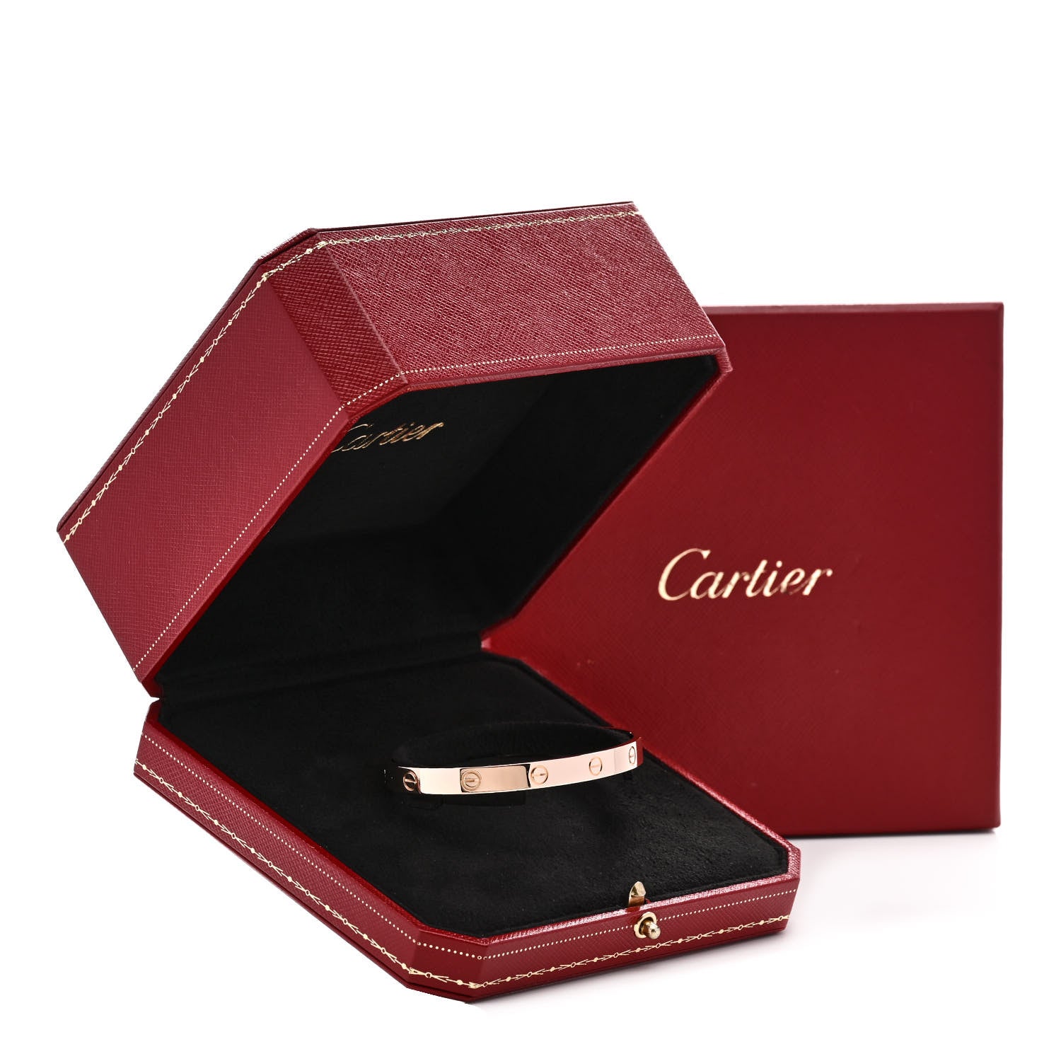 Cartier 18K Pink Gold LOVE Cuff Bracelet 19 4 of 4