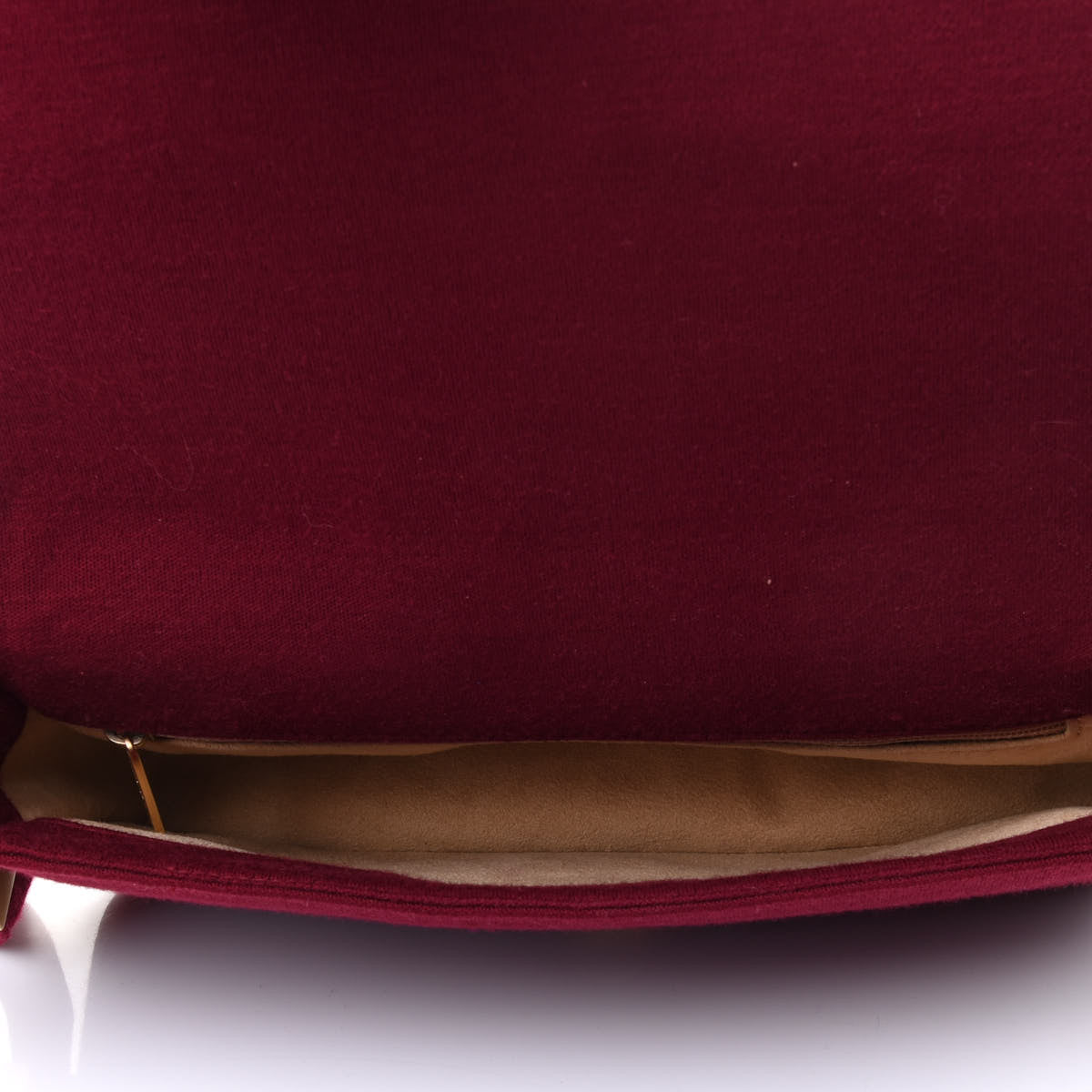 Chanel Jersey Quilted CC Chocolate Bar Flap Burgundy 4 of 4