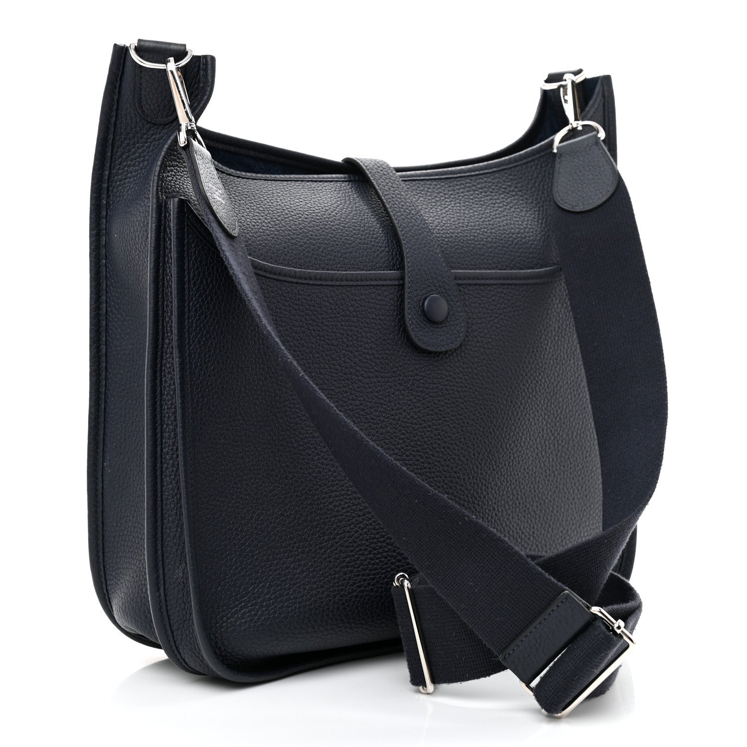 Hermes Taurillon Clemence Evelyne III GM Bleu Nuit 3 of 12
