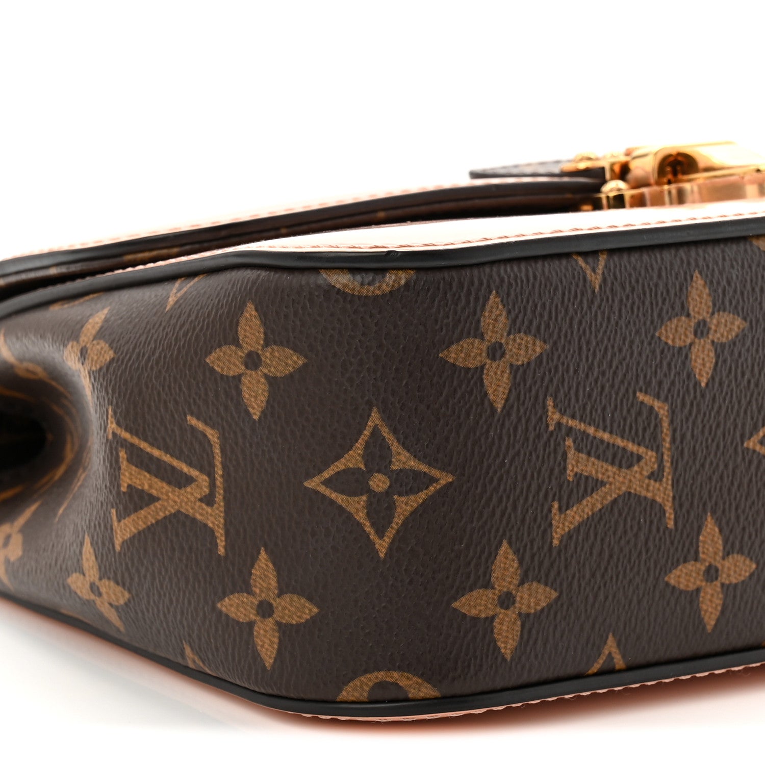 Louis Vuitton Patent Calfskin Monogram Cherrywood BB Rose Ballerine 7 of 12