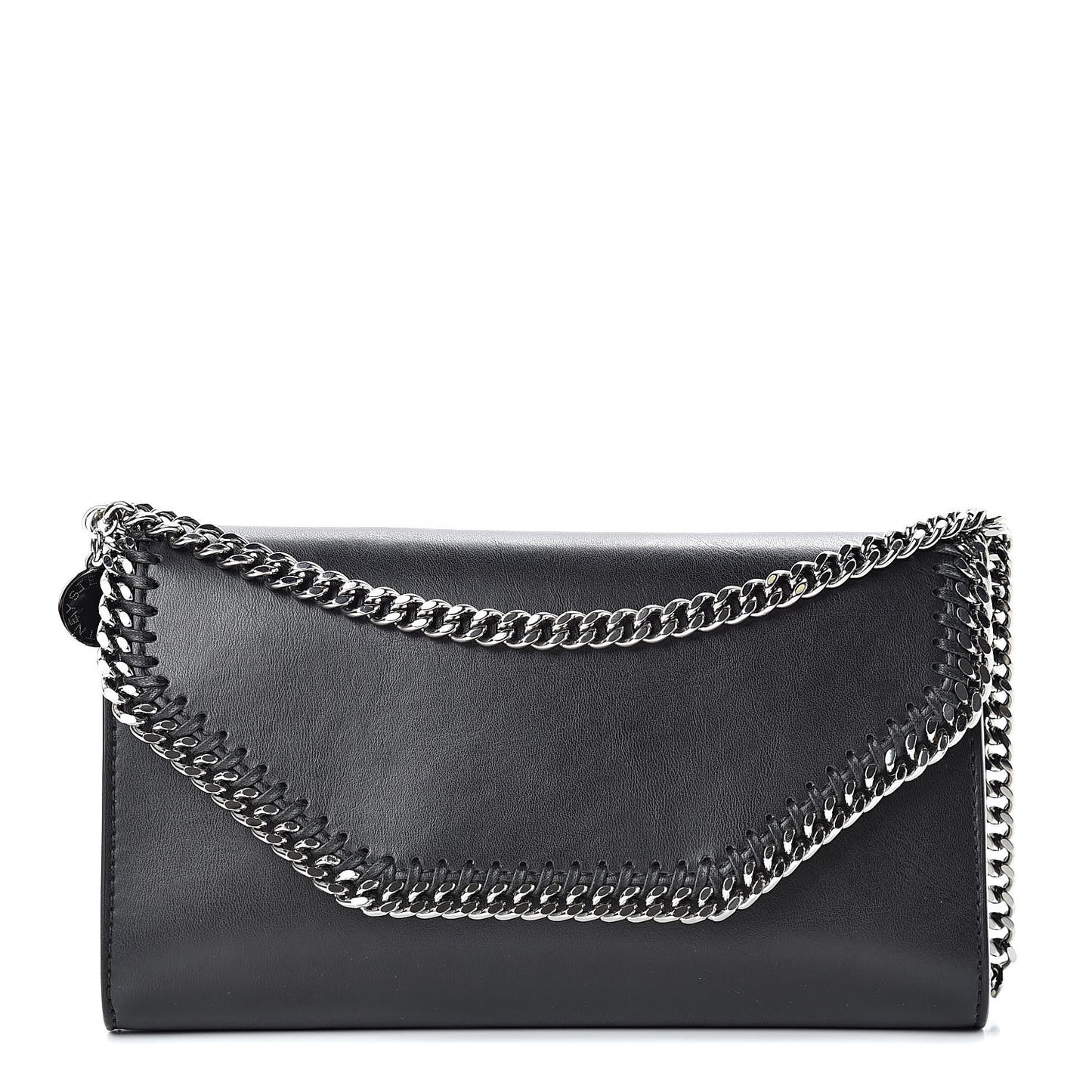 Eco Alter Nappa Falabella Clutch with Chain Bag Black