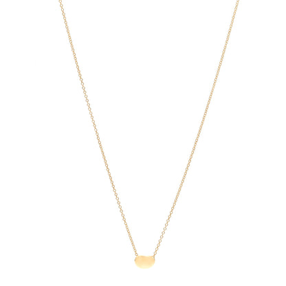 Tiffany 18K Yellow Gold 6.5mm Elsa Peretti Bean Pendant Necklace 1 of 6
