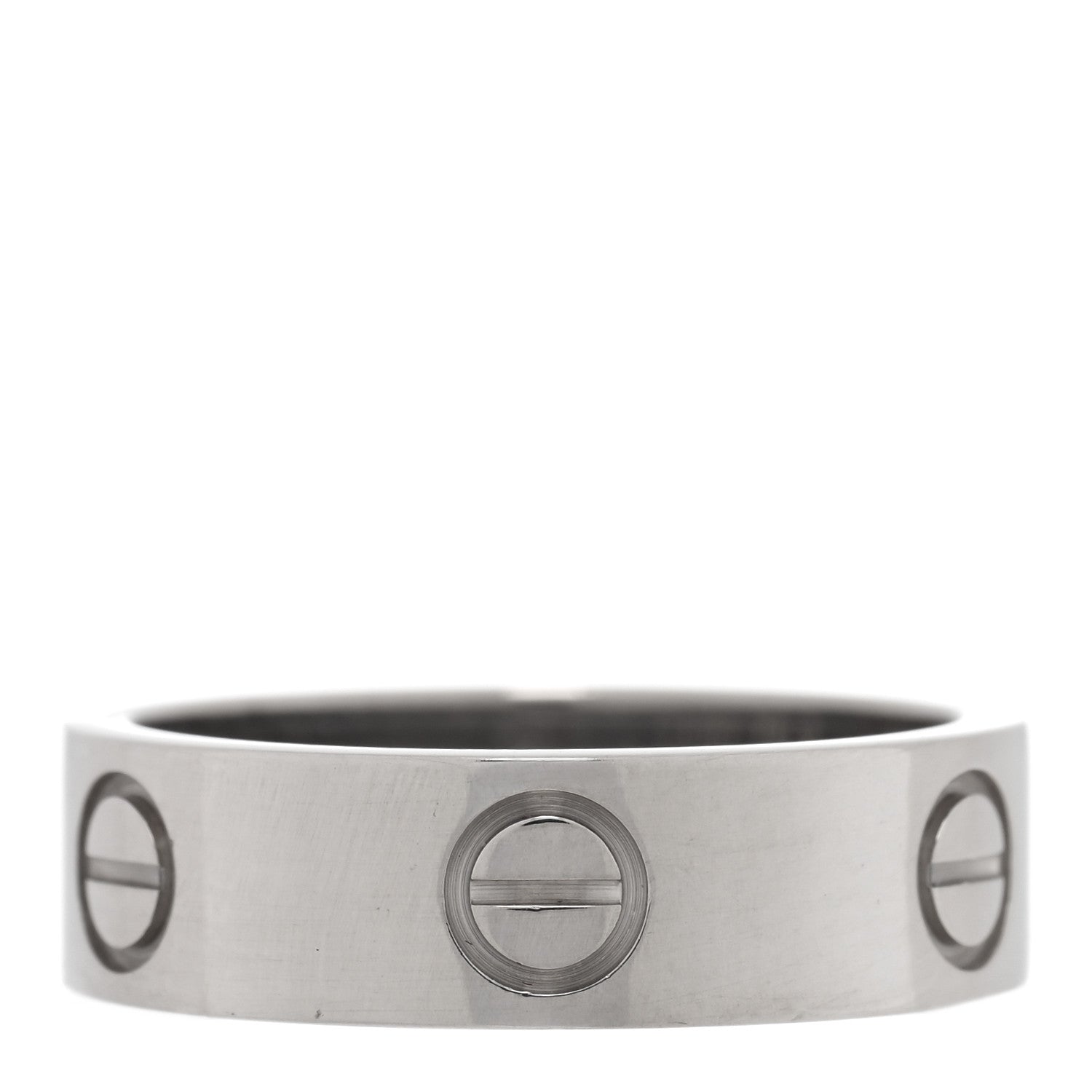 Cartier 18K White Gold 5.5mm LOVE Ring 52 6 3 of 4