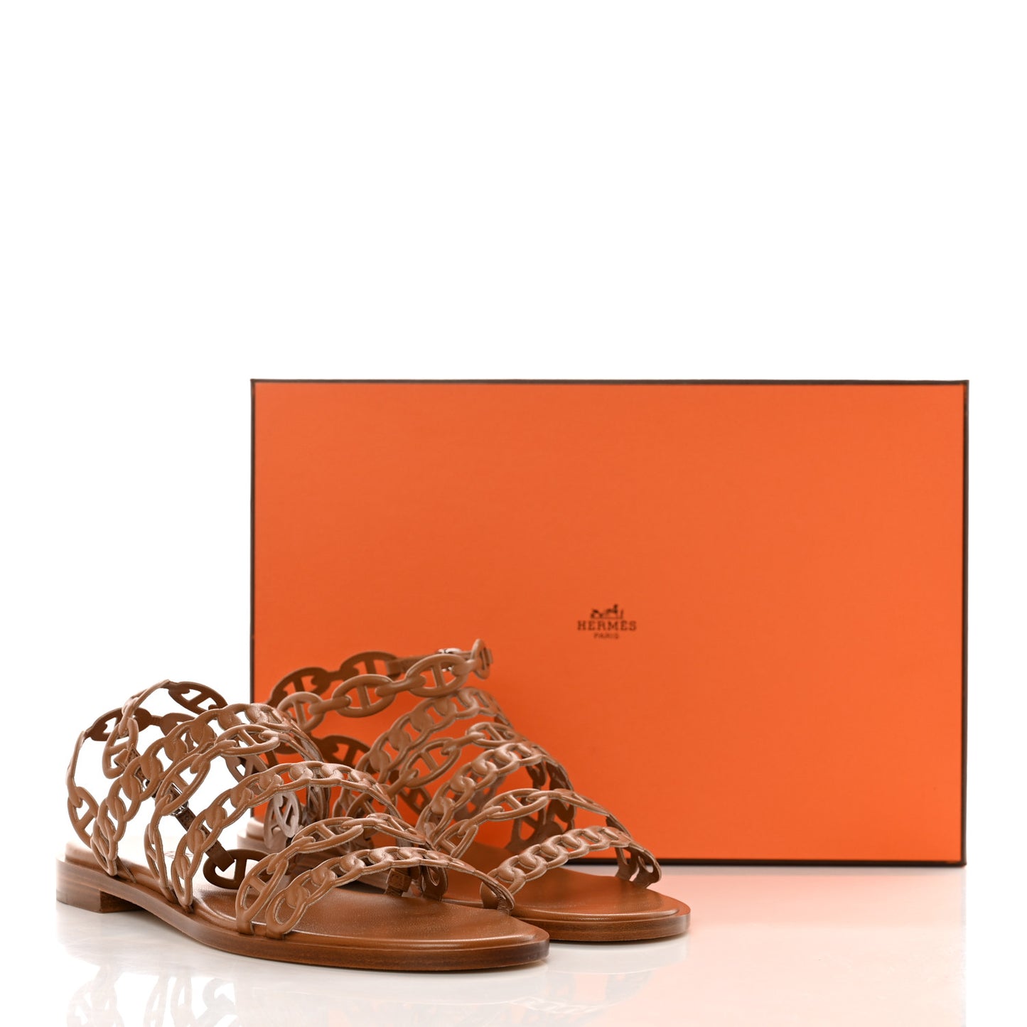 Nappa Chaine d'Ancre Kalliste Sandals 39 Gold
