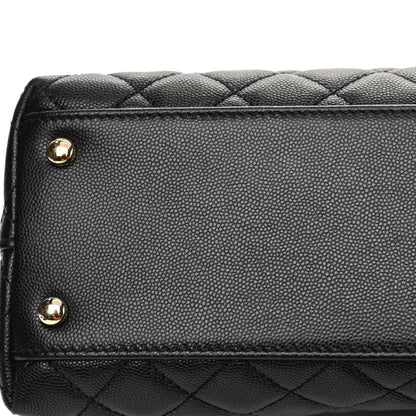 Chanel Caviar Quilted Medium Coco Handle Flap Black 20 of 27