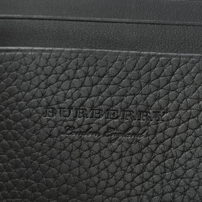 Burberry Soft Grained Calfskin Logo Embossed Lakeside Wallet Black 6 of 9