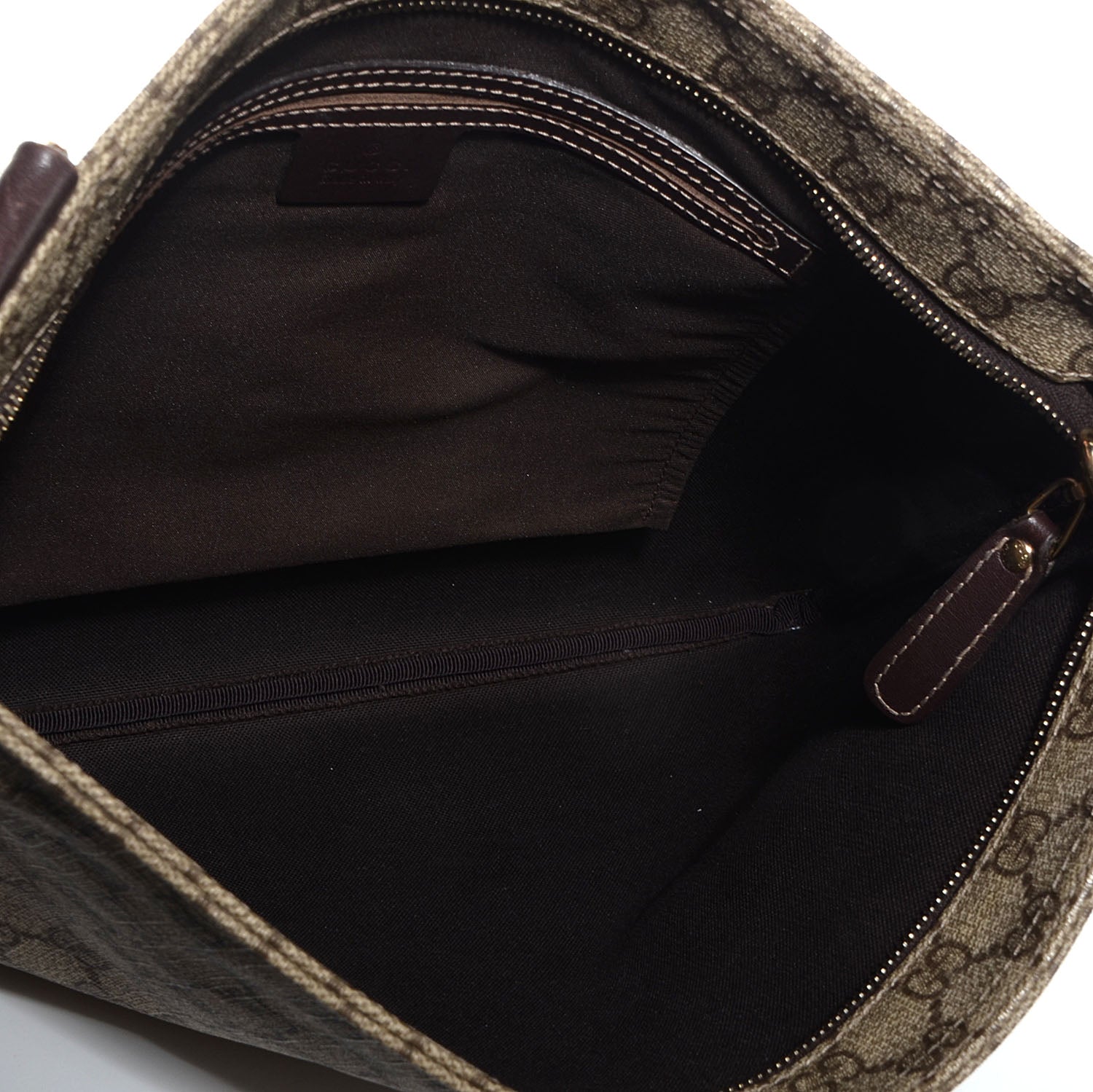 Gucci GG Plus Monogram Large Flat Messenger Bag Beige Brown 5 of 8
