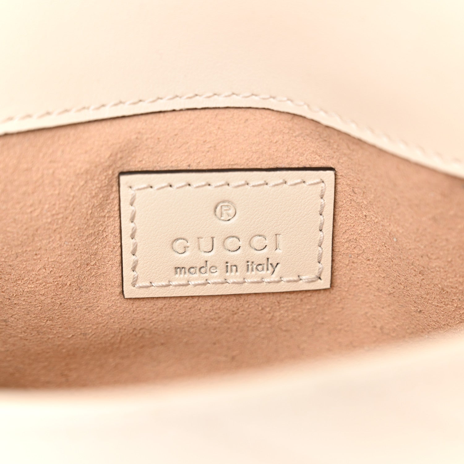 Gucci Calfskin Matelasse Monochrome GG Marmont Chain Belt Bag Mystic White 6 of 11