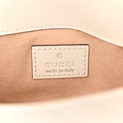 Gucci Calfskin Matelasse Monochrome GG Marmont Chain Belt Bag Mystic White 6 of 11