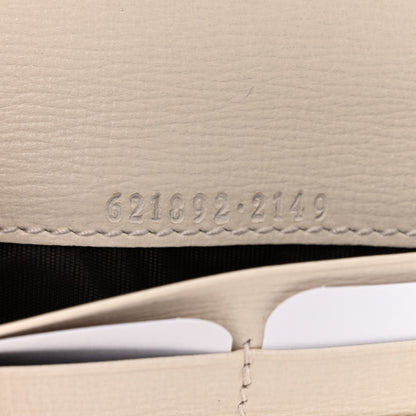 Gucci GG Supreme Monogram Azalea Calfskin Horsebit 1955 Wallet On Chain Beige Ebony Mystic White 7 of 11