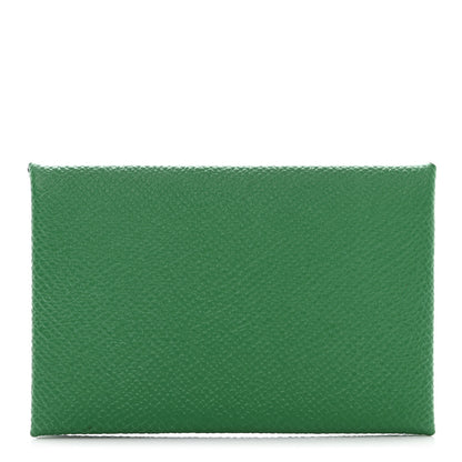 Hermes Epsom Calvi Card Case Cactus 1 of 7