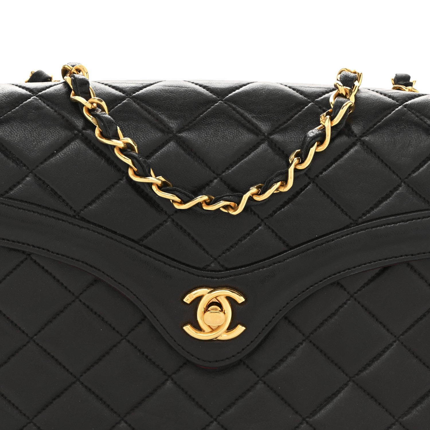 Chanel Lambskin Quilted Small Single Flap Black 9 of 14