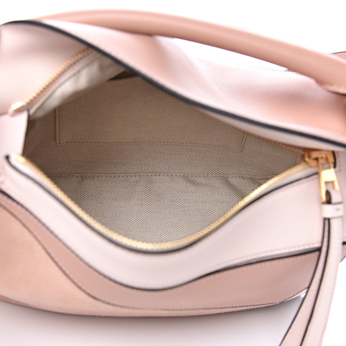 Calfskin Suede Small Puzzle Bag Blush