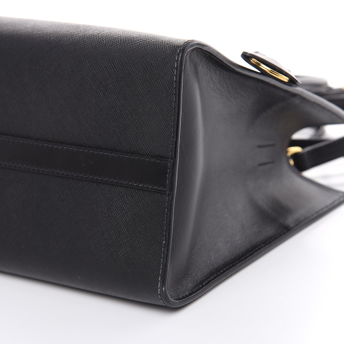 Saffiano Soft Calfskin Tote Black
