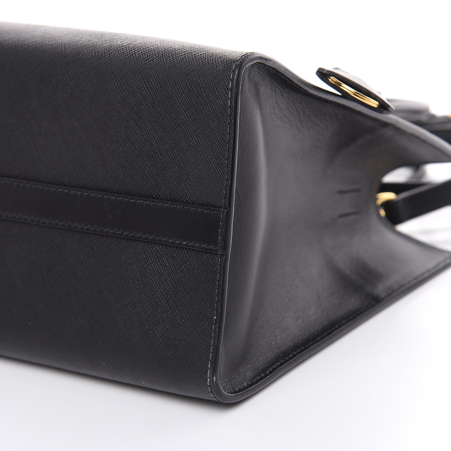Prada Saffiano Soft Calfskin Tote Black 10 of 12