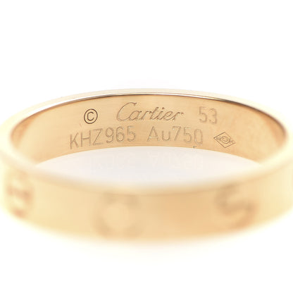 Cartier 18K Yellow Gold 3.5mm LOVE Wedding Band Ring 53 6.5 4 of 4