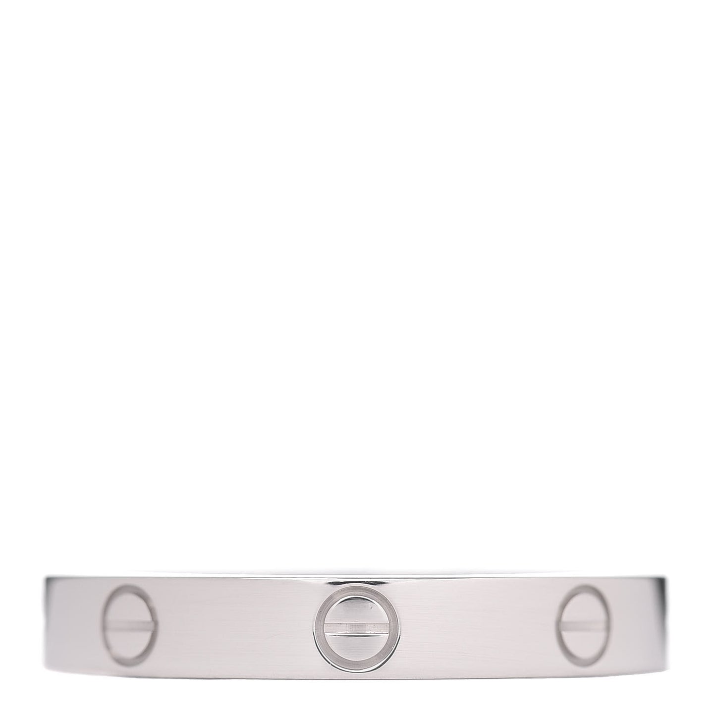18K White Gold 3.5mm LOVE Wedding Band Ring 64 10.75
