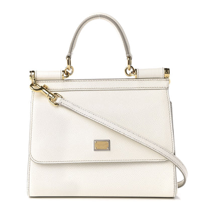Dolce & Gabbana Dauphine Small Miss Sicily Satchel White 1 of 9