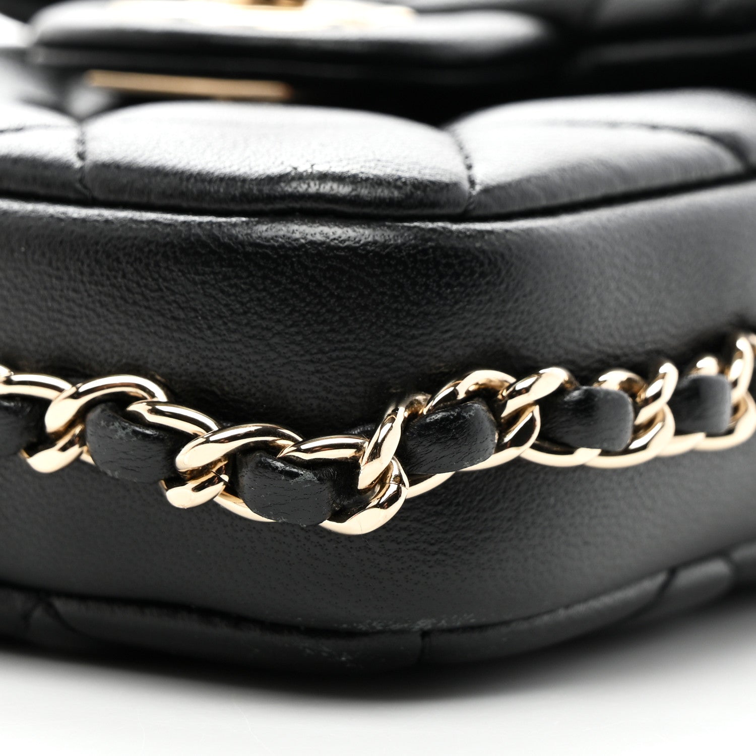 Chanel Lambskin Quilted My Precious Phone Case Flap Bag Black 10 of 12