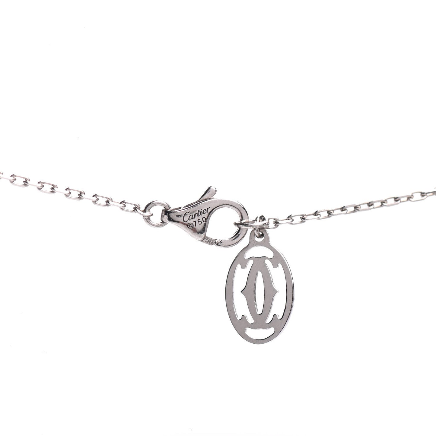 18K White Gold Diamond D'Amour Heart Pendant Necklace