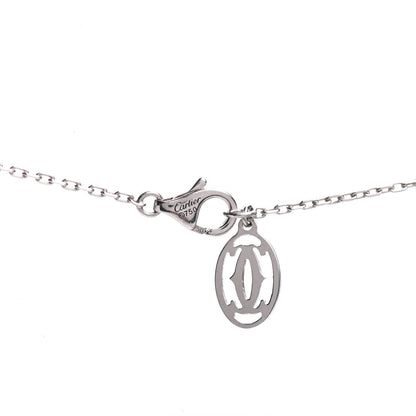 Cartier 18K White Gold Diamond D'Amour Heart Pendant Necklace 4 of 5